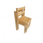 Rubber wood Standard Chairs -Set of 2-041