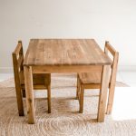 Hardwood Table with 2 Standard Chairs-032042