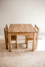 Hardwood Table with 2 Standard Chairs-032042