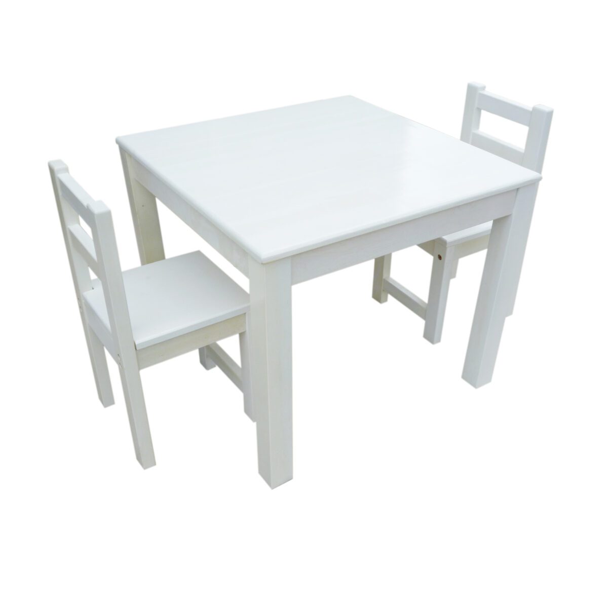 Childrens white table and chairs sales