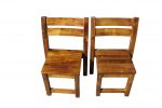 069 Stacking Chair - Acacia Timber (1)