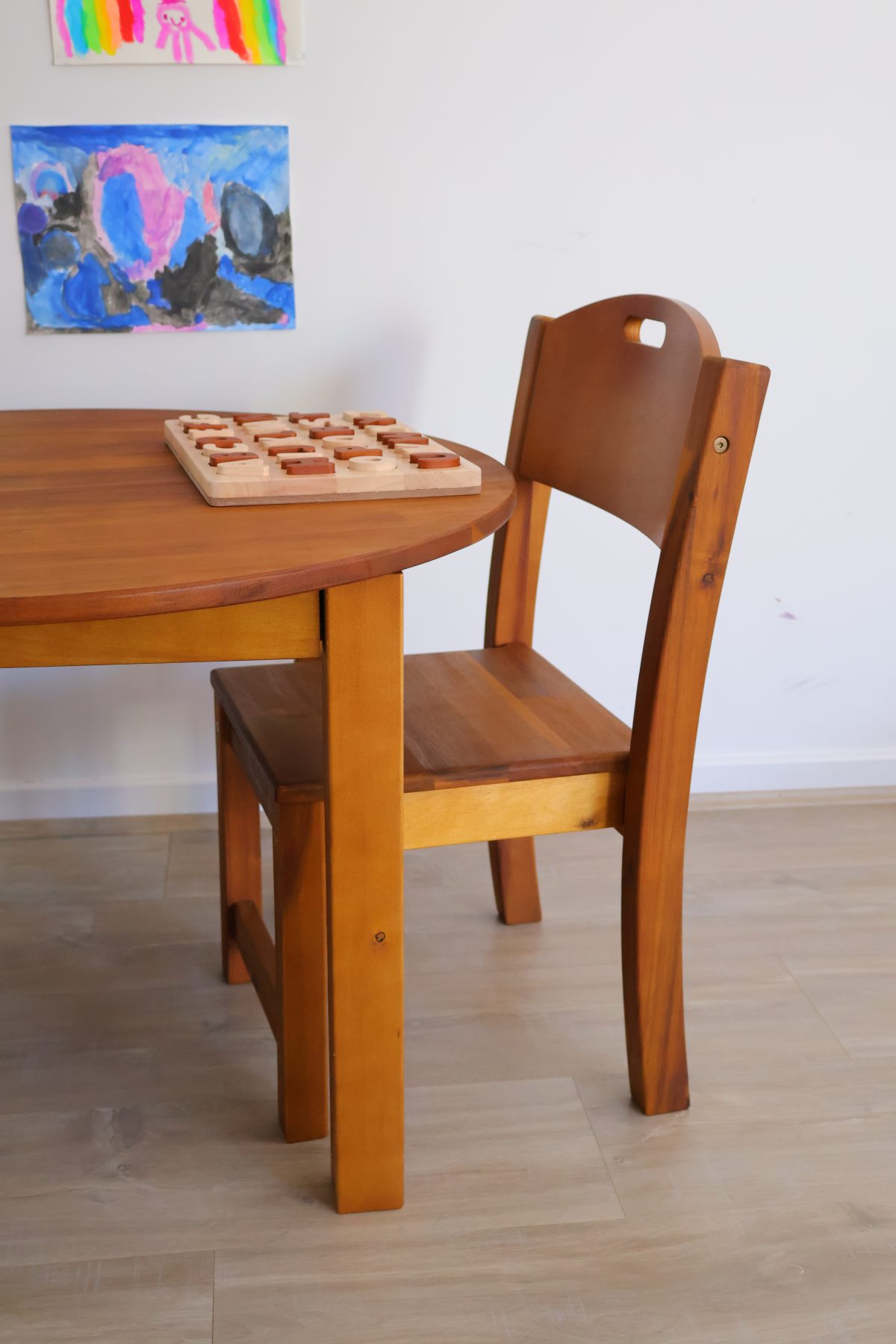 Acacia Stacking Chair-Set of 2 - Image 4