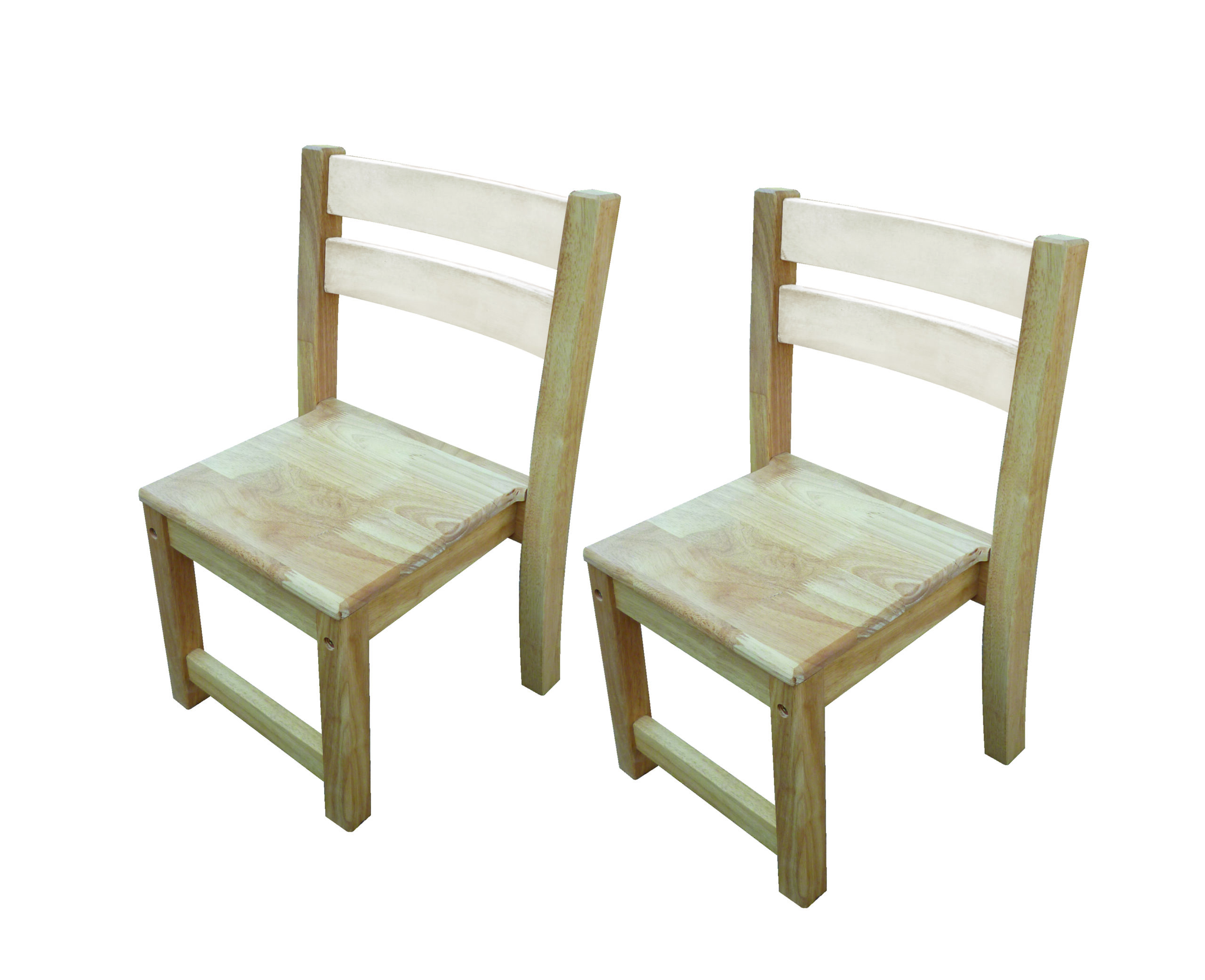 071 - UPDATE IMAGE Rubber Wood Stacking Chairs - Set of 2 - Image 8