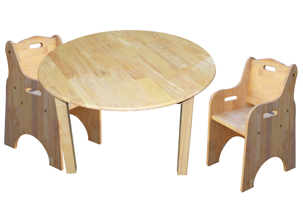 Medium Round Table and 2 Toddler Chairs - Image 6