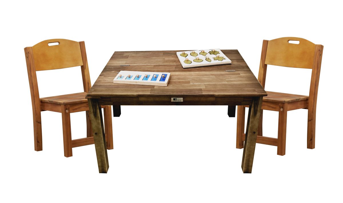 Study Desk and 2 Stacking Chairs - Image 8