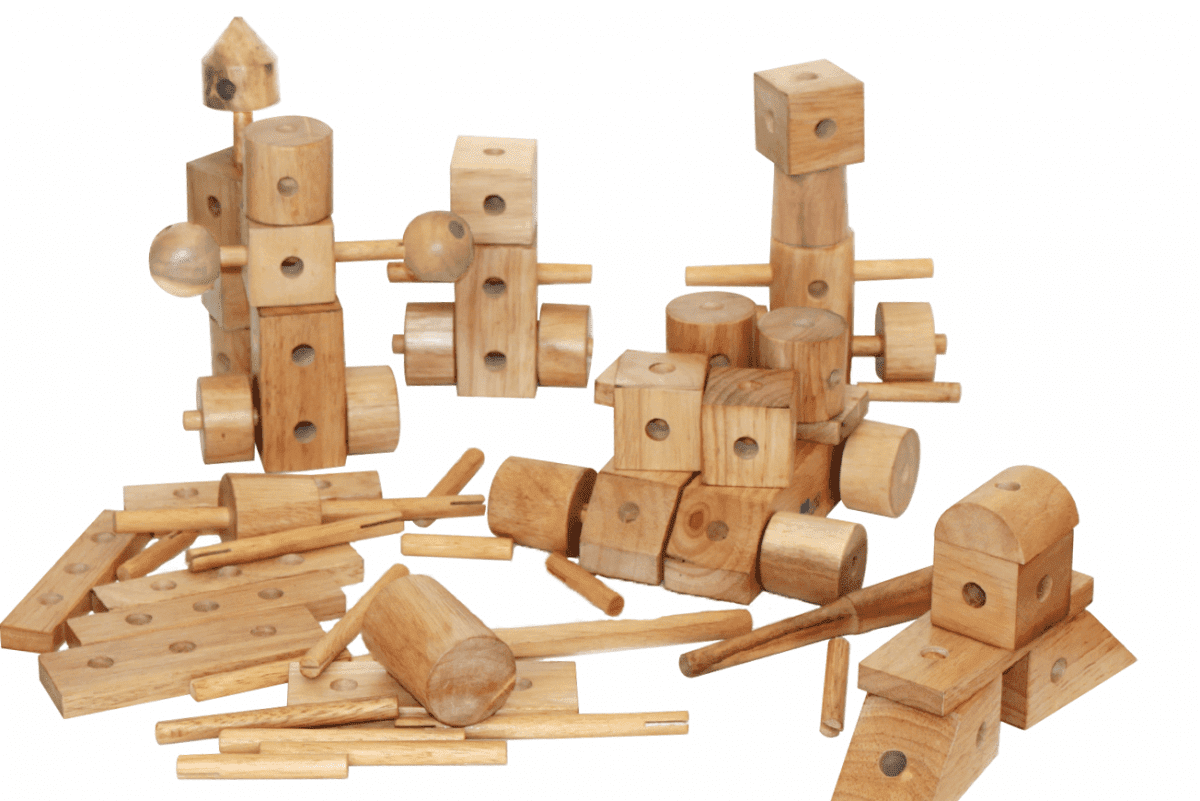 Natural wood Construction Set - Image 11