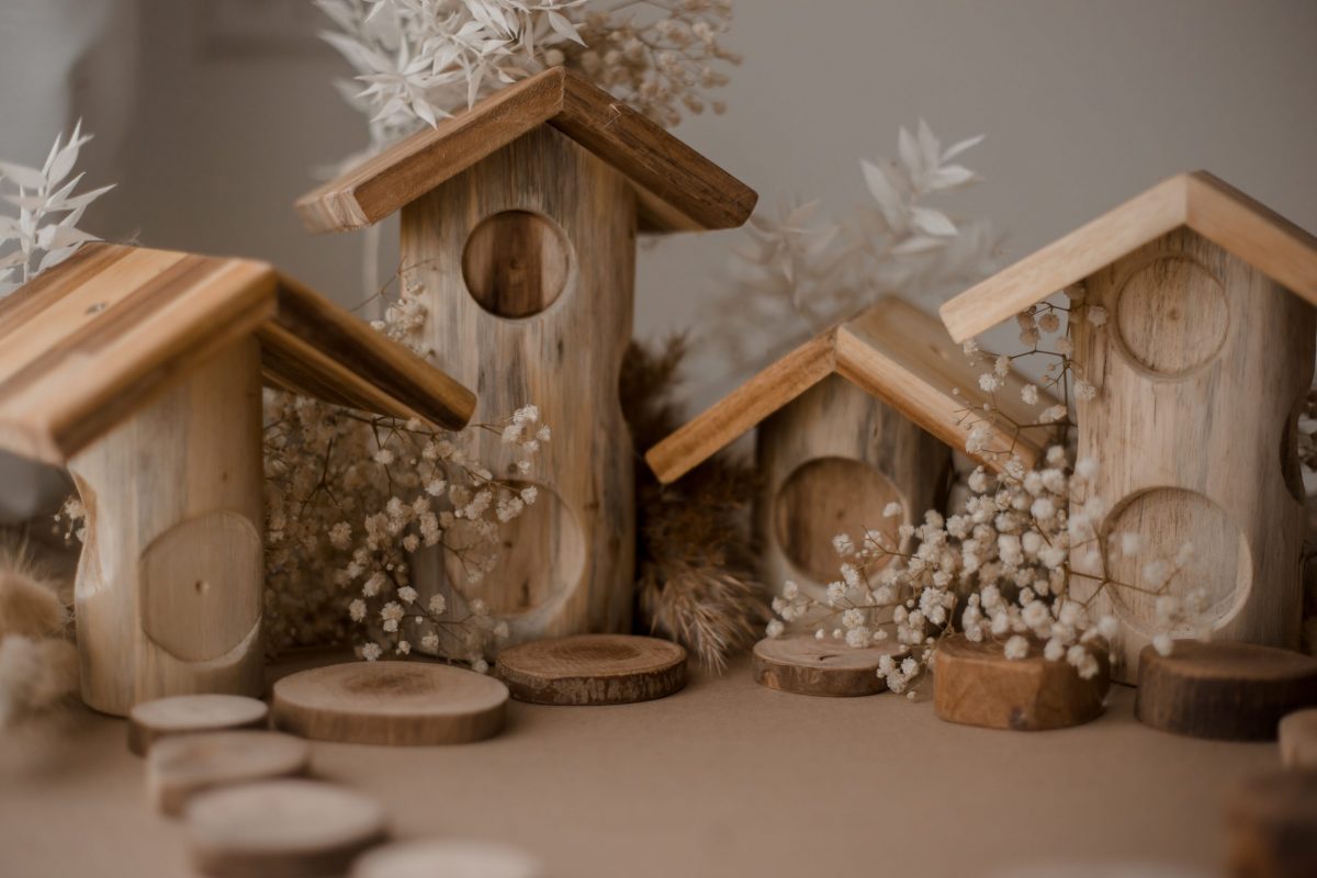 Light tree log houses set of 4 - Image 4