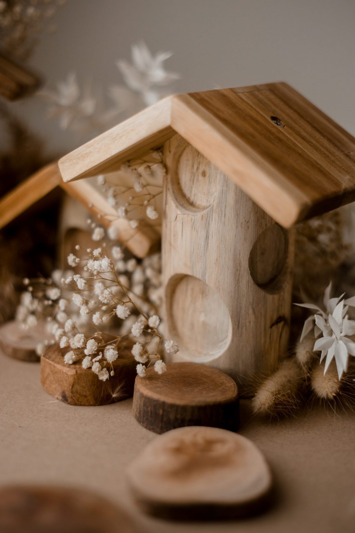 Light tree log houses set of 4 - Image 2