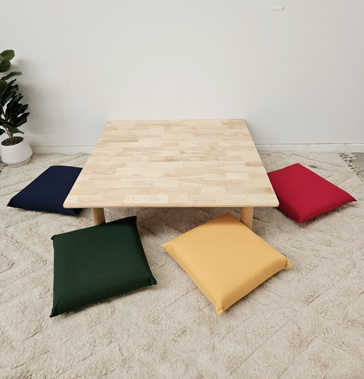 Square Low Table and 4 Cushions - Image 6