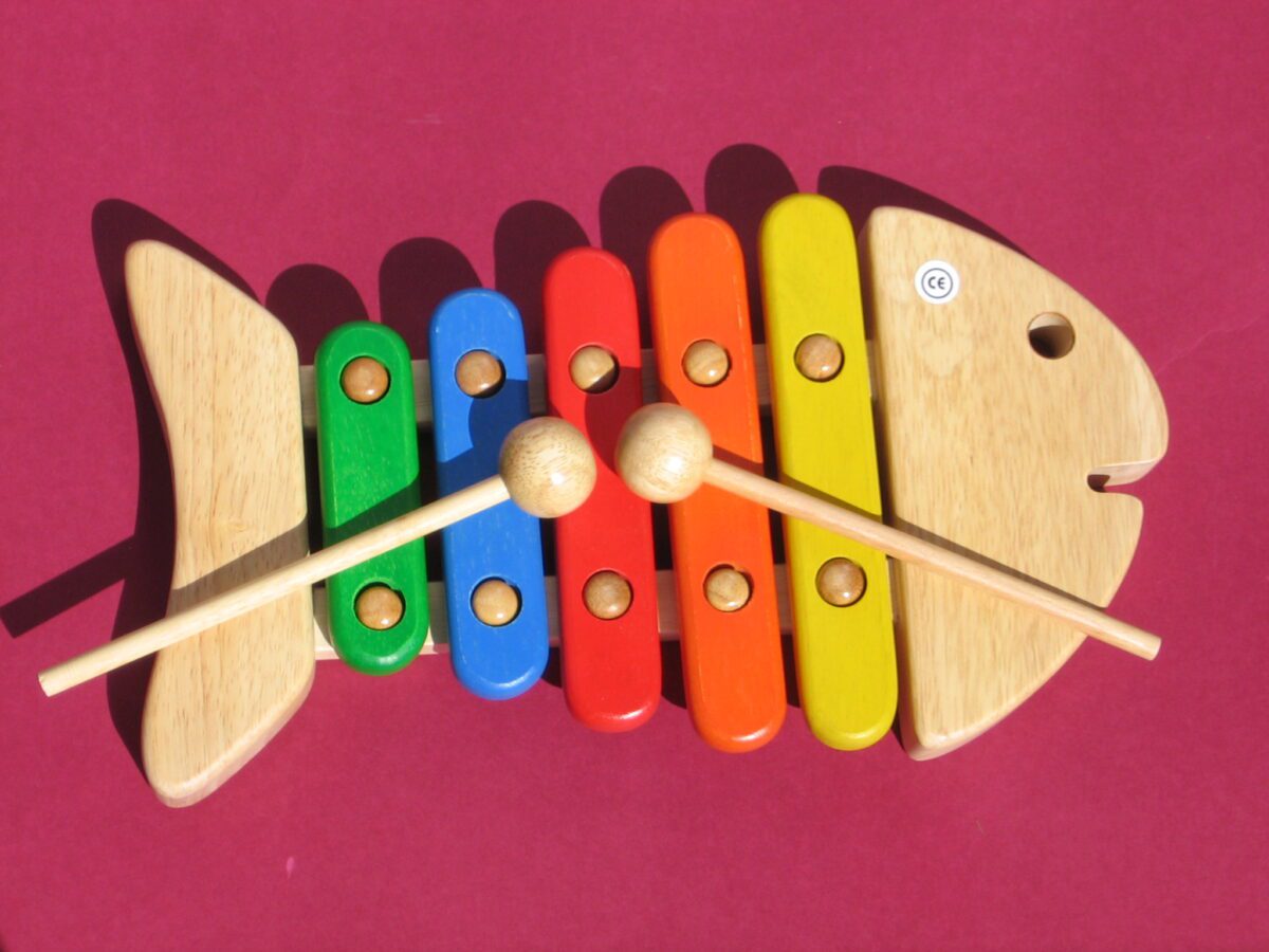 Fish xylophone top