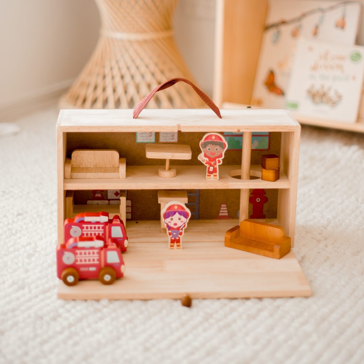 Portable fire station Qtoys Learning through Play