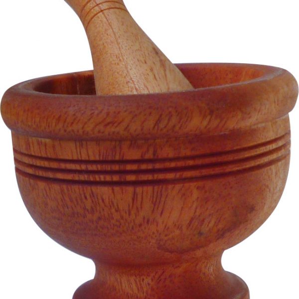 Wooden Pestle and Mortar