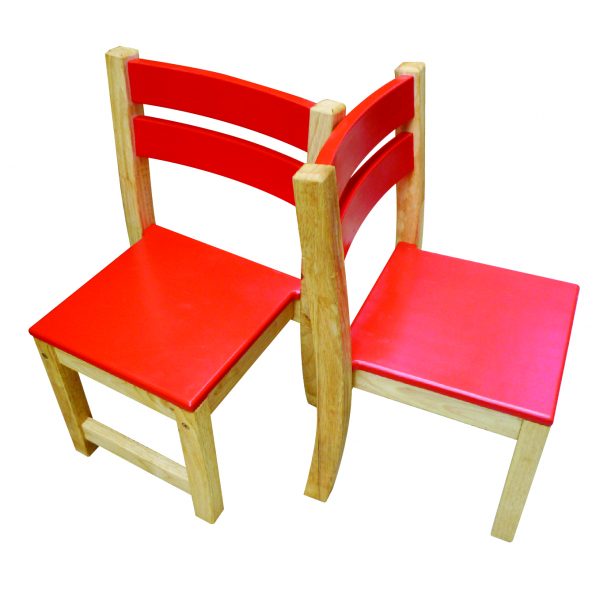 Red Seat stacking chair