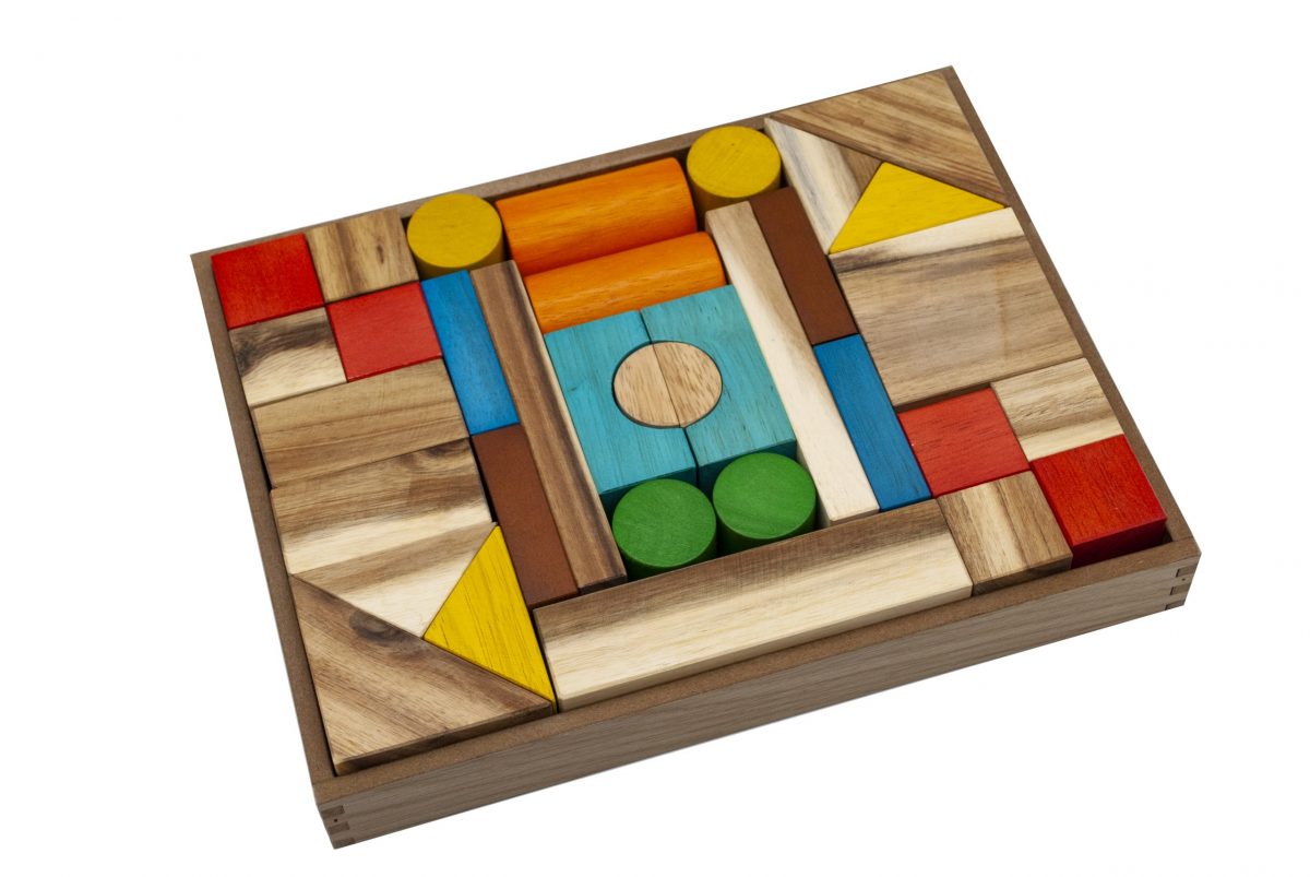 Natural color wooden blocks (35x27x5cm) - Image 7