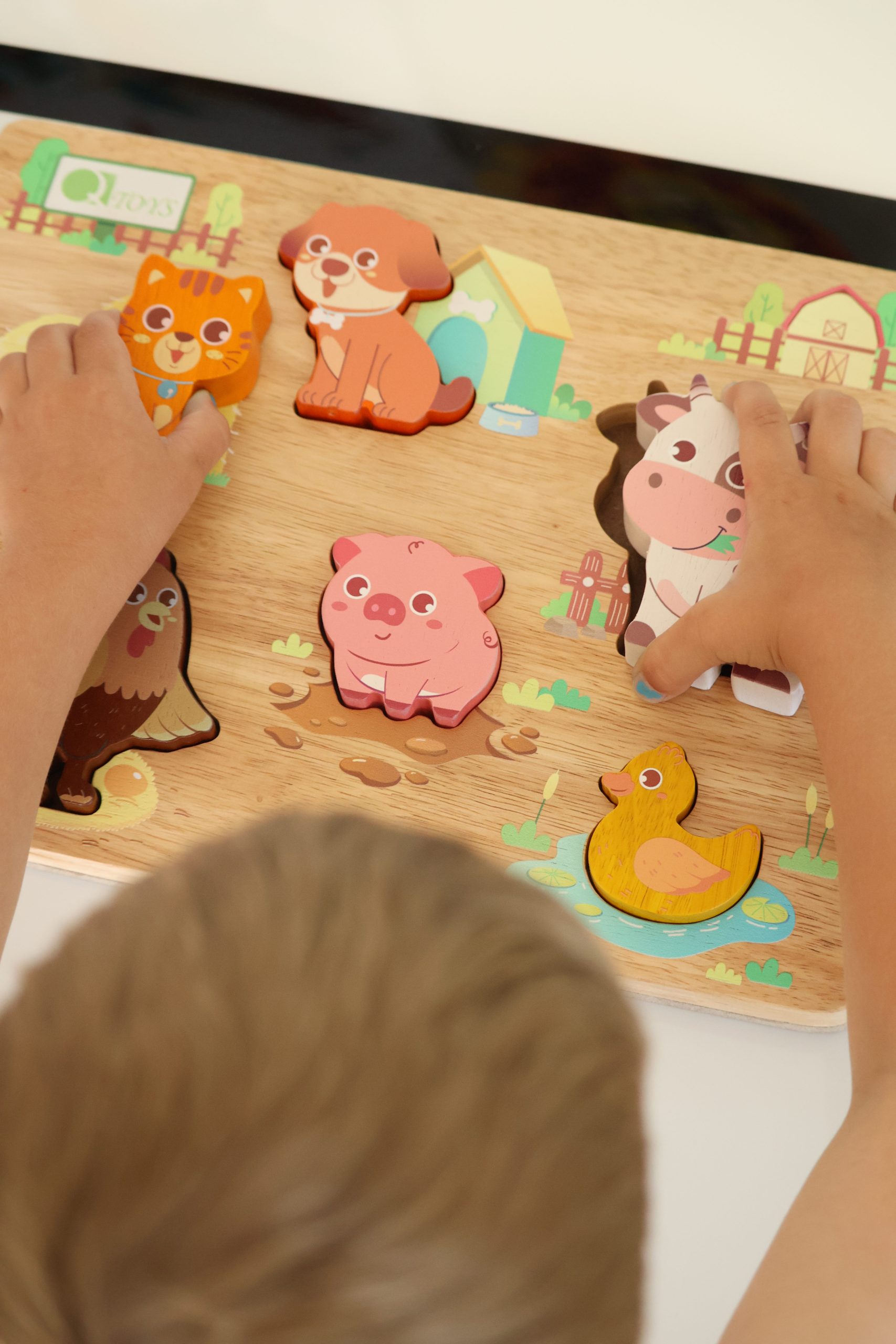 459 tag@my.two (4) Farm Animal Play Set & Puzzle - Image 4
