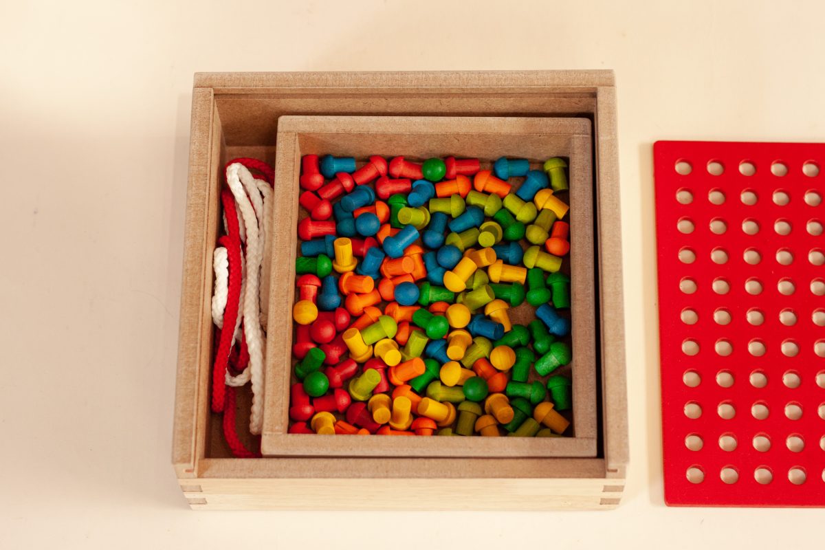 Froebel Peg and Lacing Board - Image 3