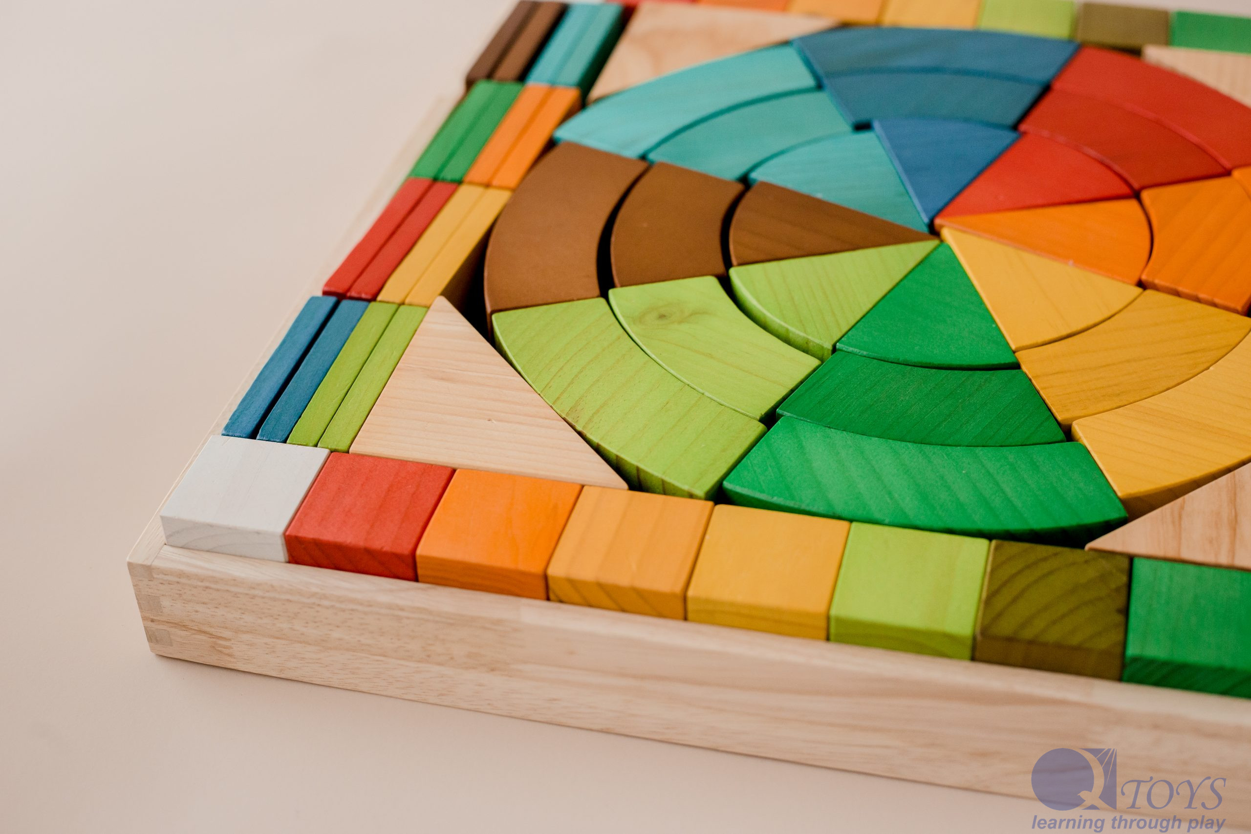 Jumbo Natural Rainbow Blocks 86 pcs - Image 8