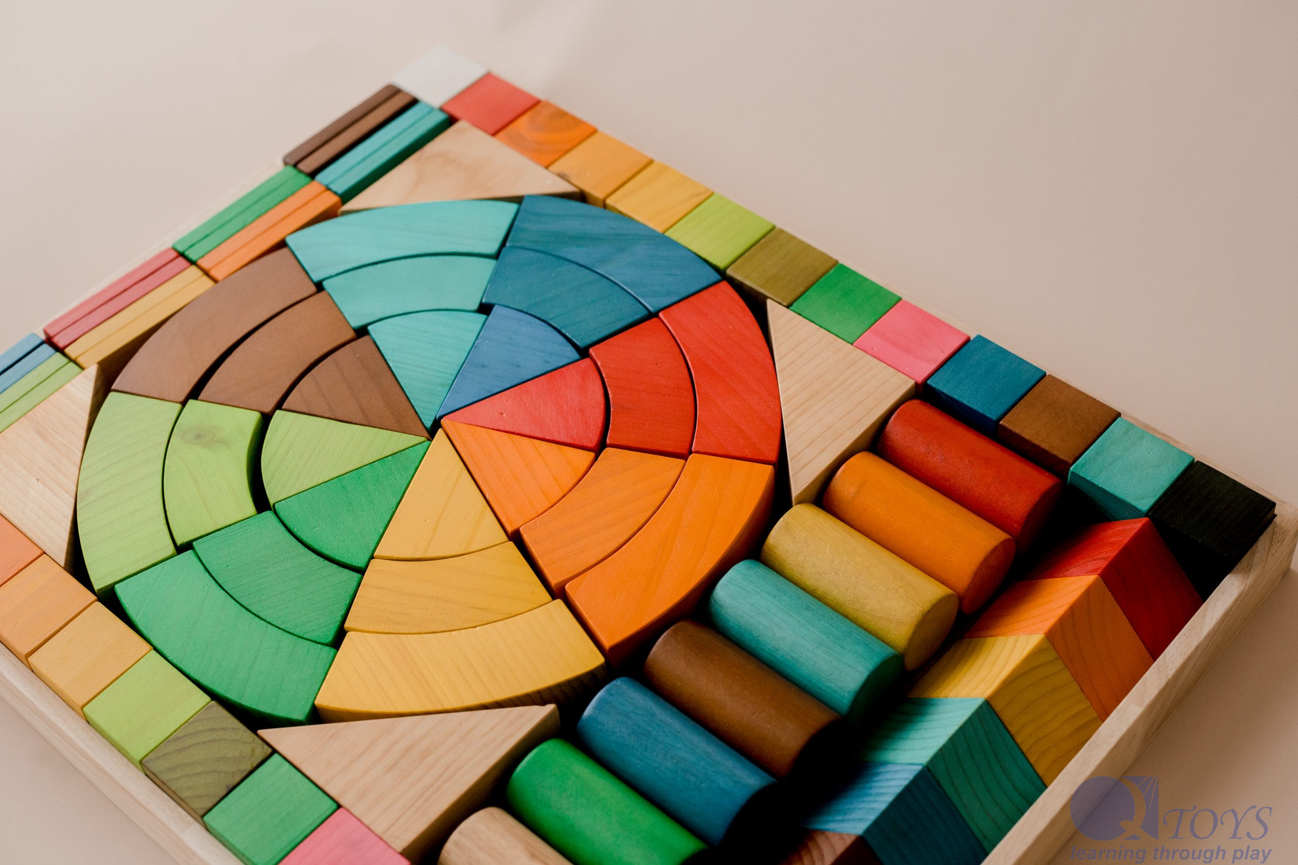 Jumbo Natural Rainbow Blocks 86 pcs - Image 14