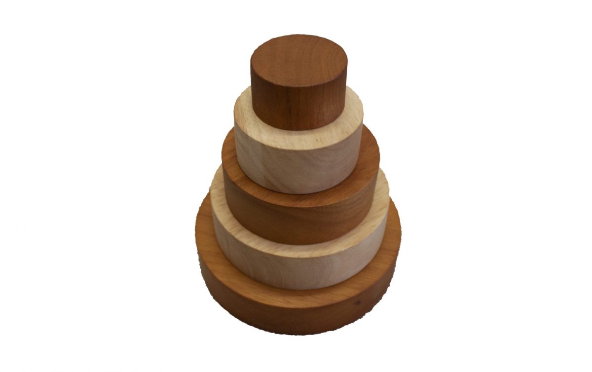 Wooden sales stacking bowls