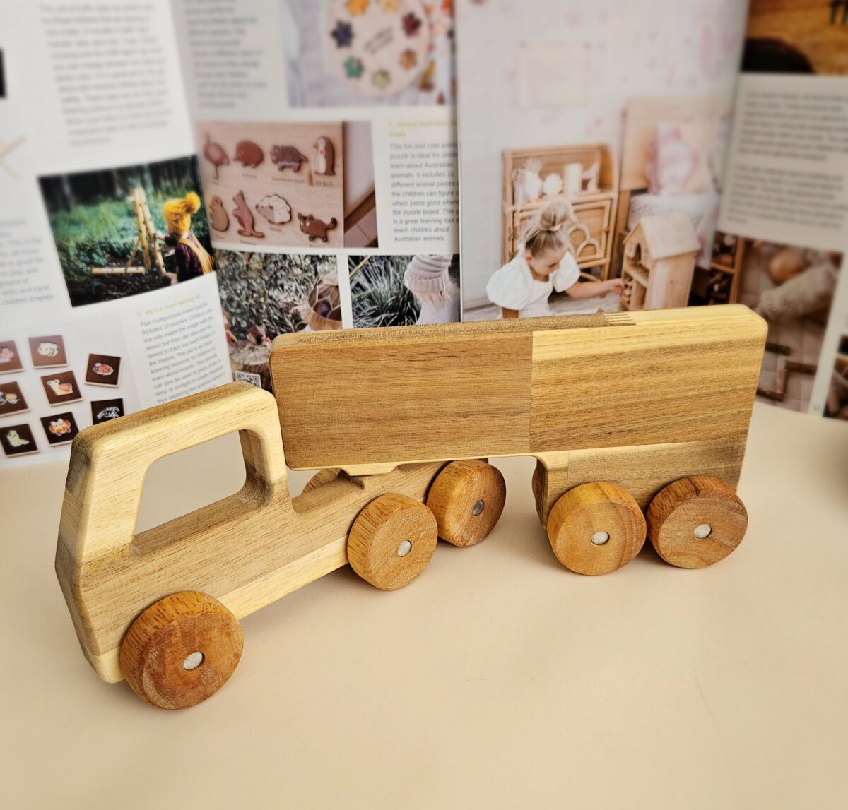 Solid Wooden Truck - Image 3