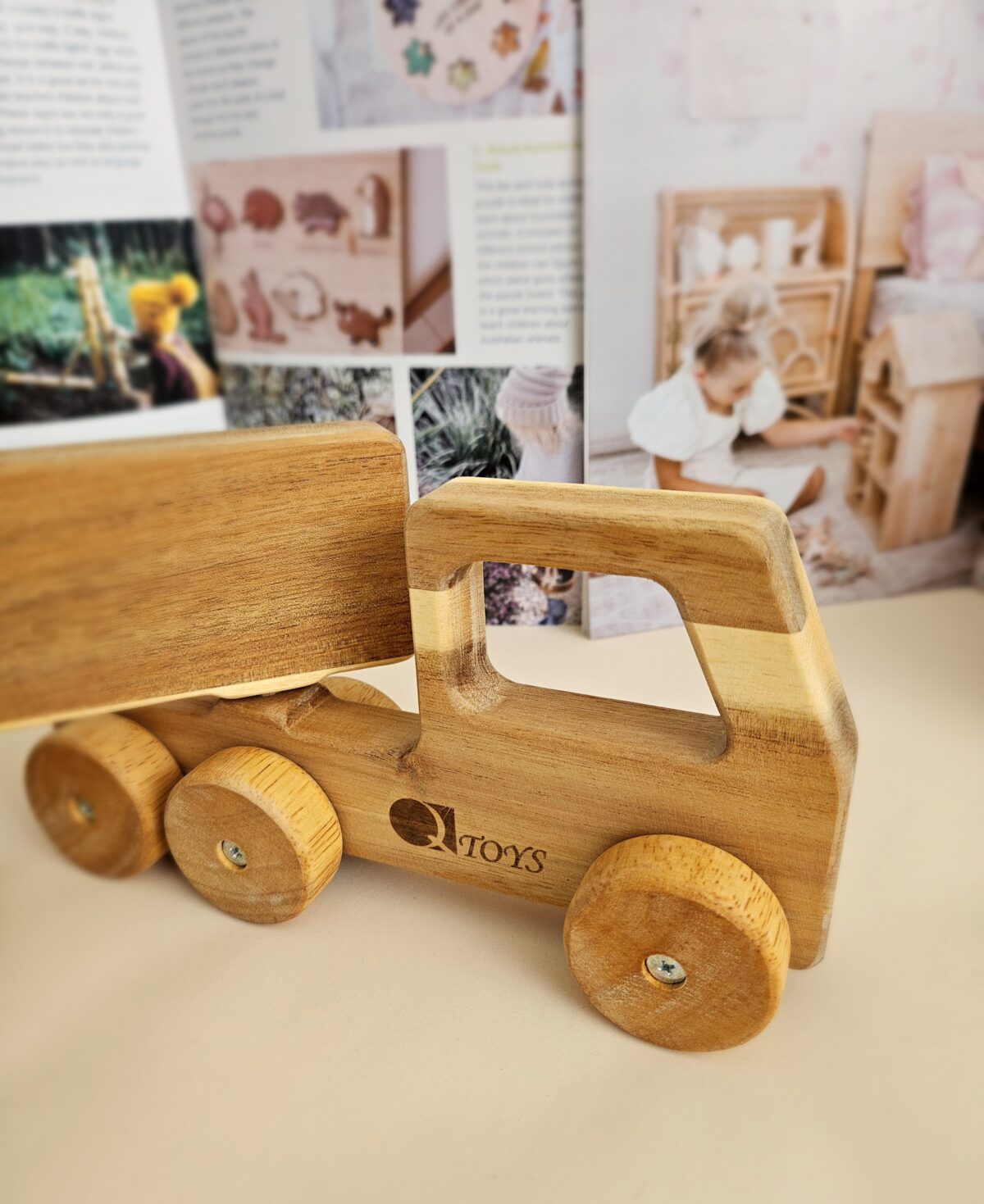 Solid Wooden Truck - Image 4
