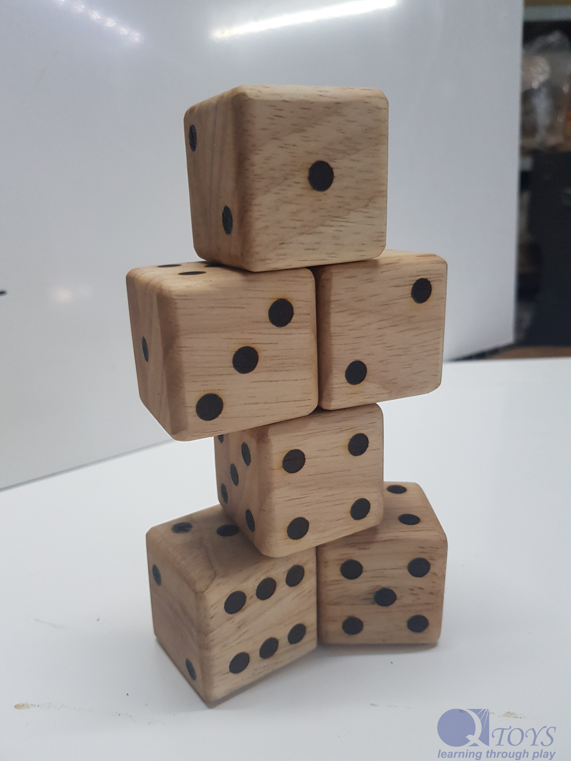 Wooden Dice set of 6