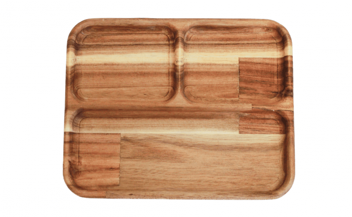 Three component tray