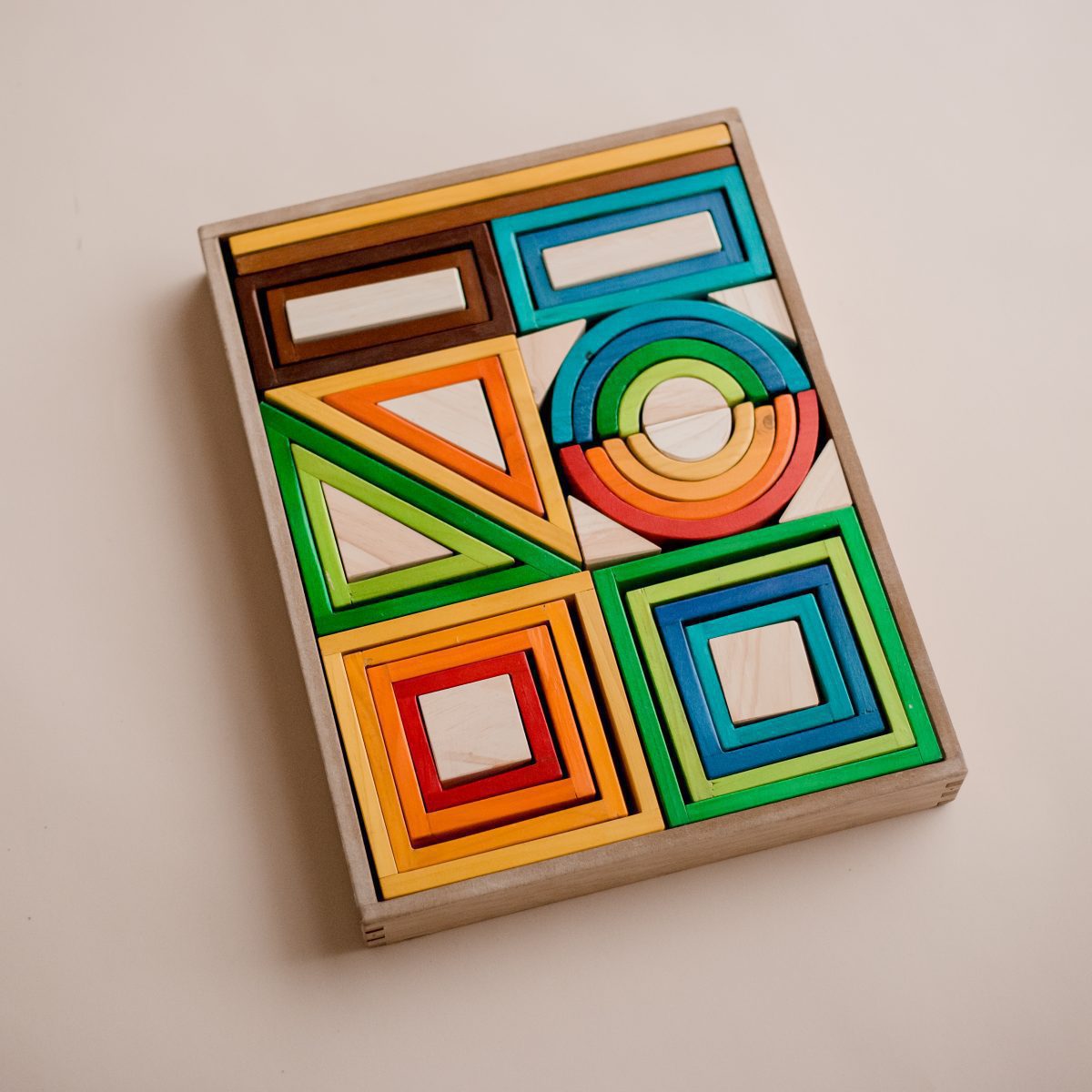 Rainbow Nesting Blocks