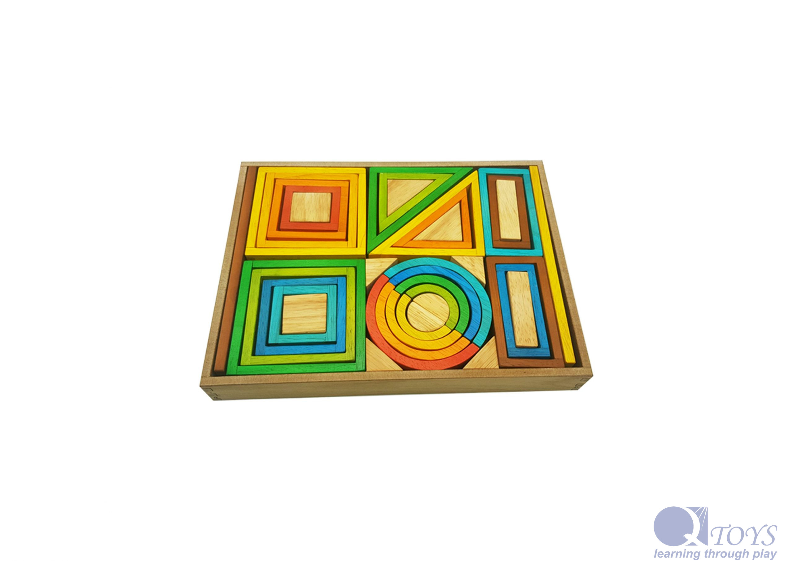 rainbow nesting blocks