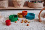 Natural Coloured Nesting and Stacking bowls