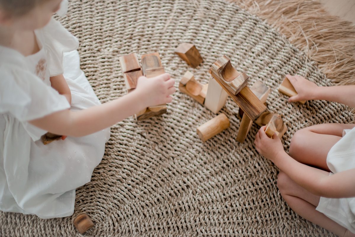 Natural Wood Blocks - 34 Pcs - Image 2