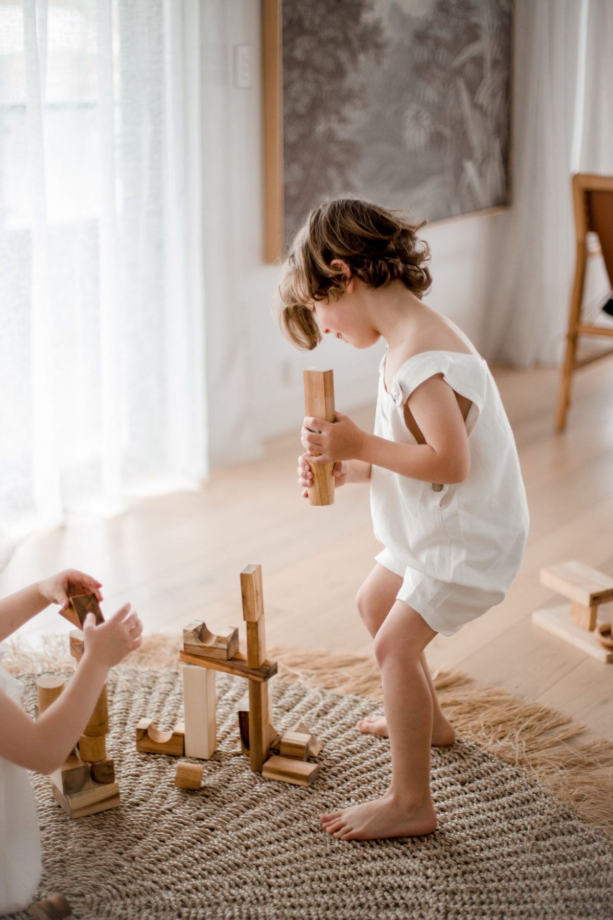 Natural Wood Blocks - 34 Pcs - Image 4