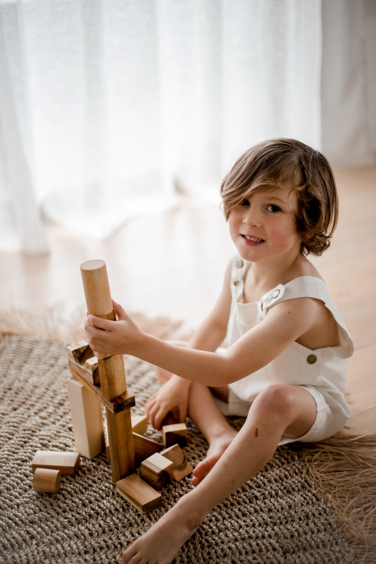Natural Wood Blocks - 34 Pcs - Image 3