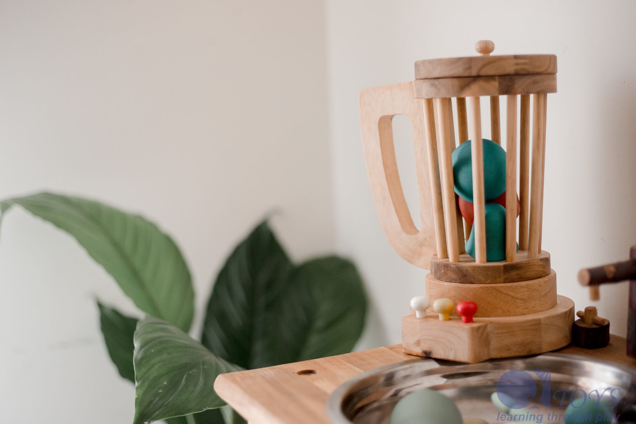 Wooden Blender Qtoys Learning through Play