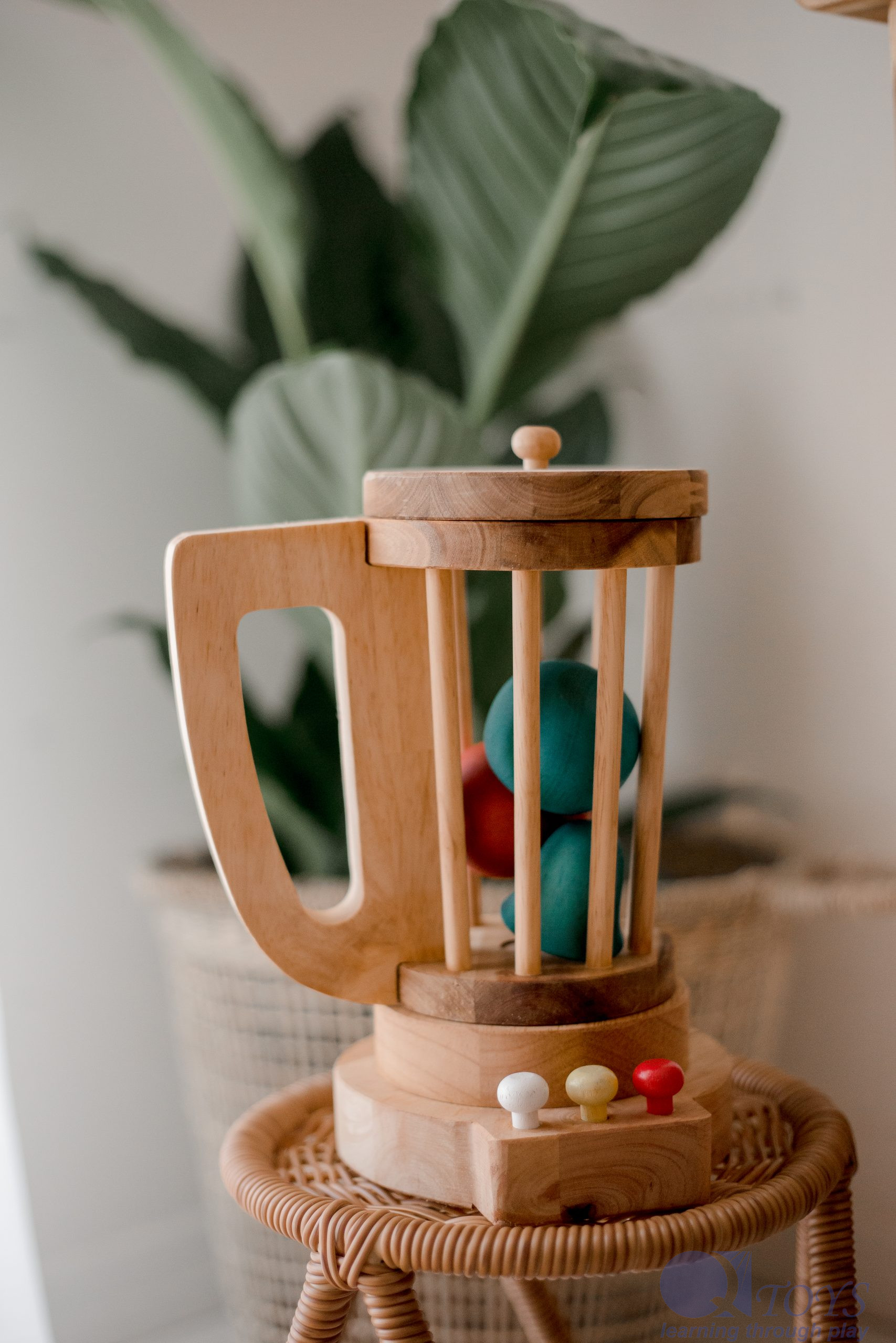 wooden blender toy