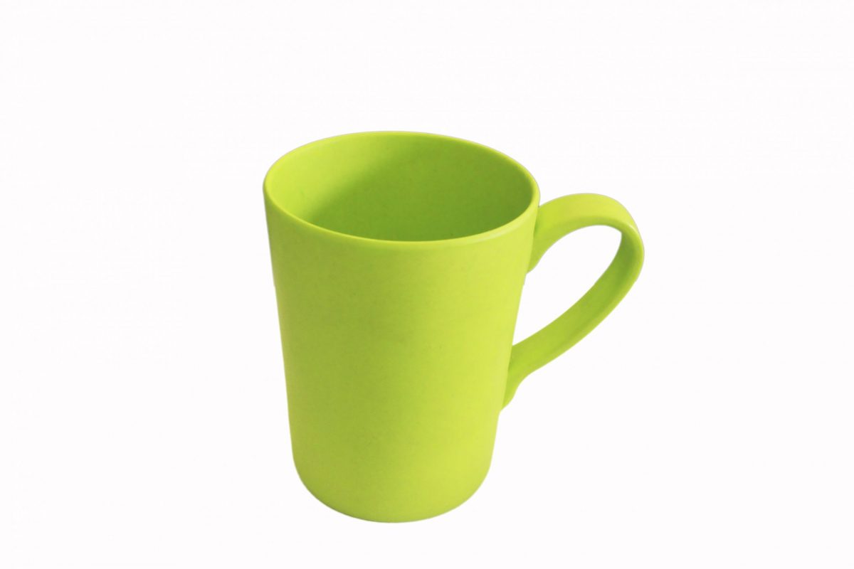 Bamboo Fibre Cup with Handle - Green
