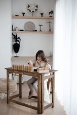 Foldable Study Desk and Chair-219