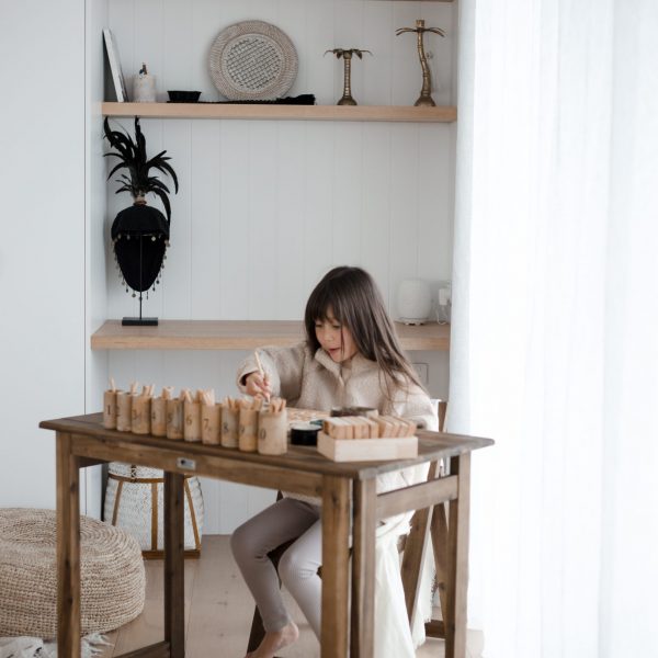 Foldable Study Desk and Chair-219