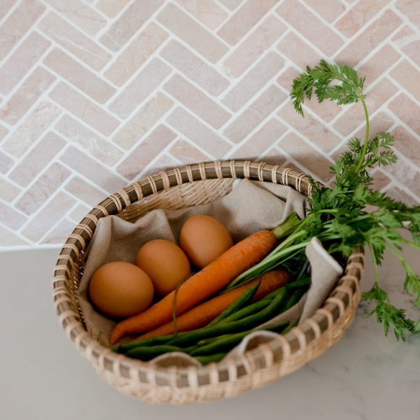 Round Bamboo basket