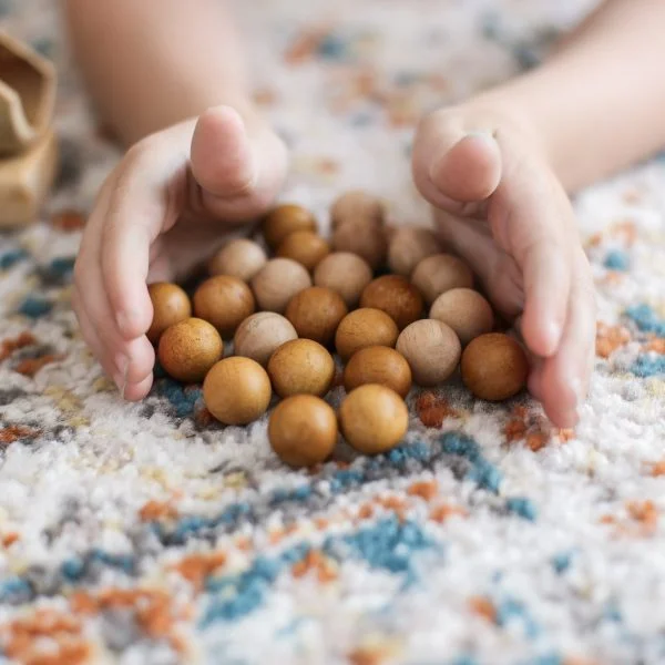 2 Tone Wooden Balls Set of 50