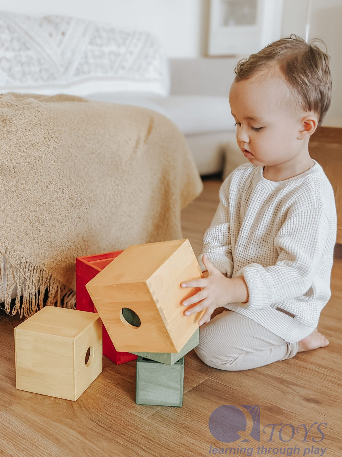 rainbow nesting toy