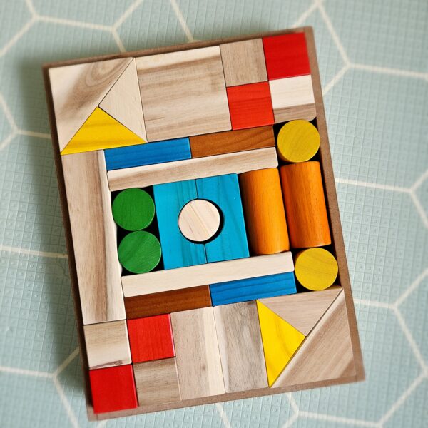 Natural color wooden blocks -454