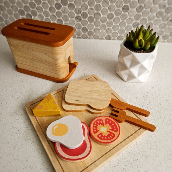 072-Wooden Breakfast Set