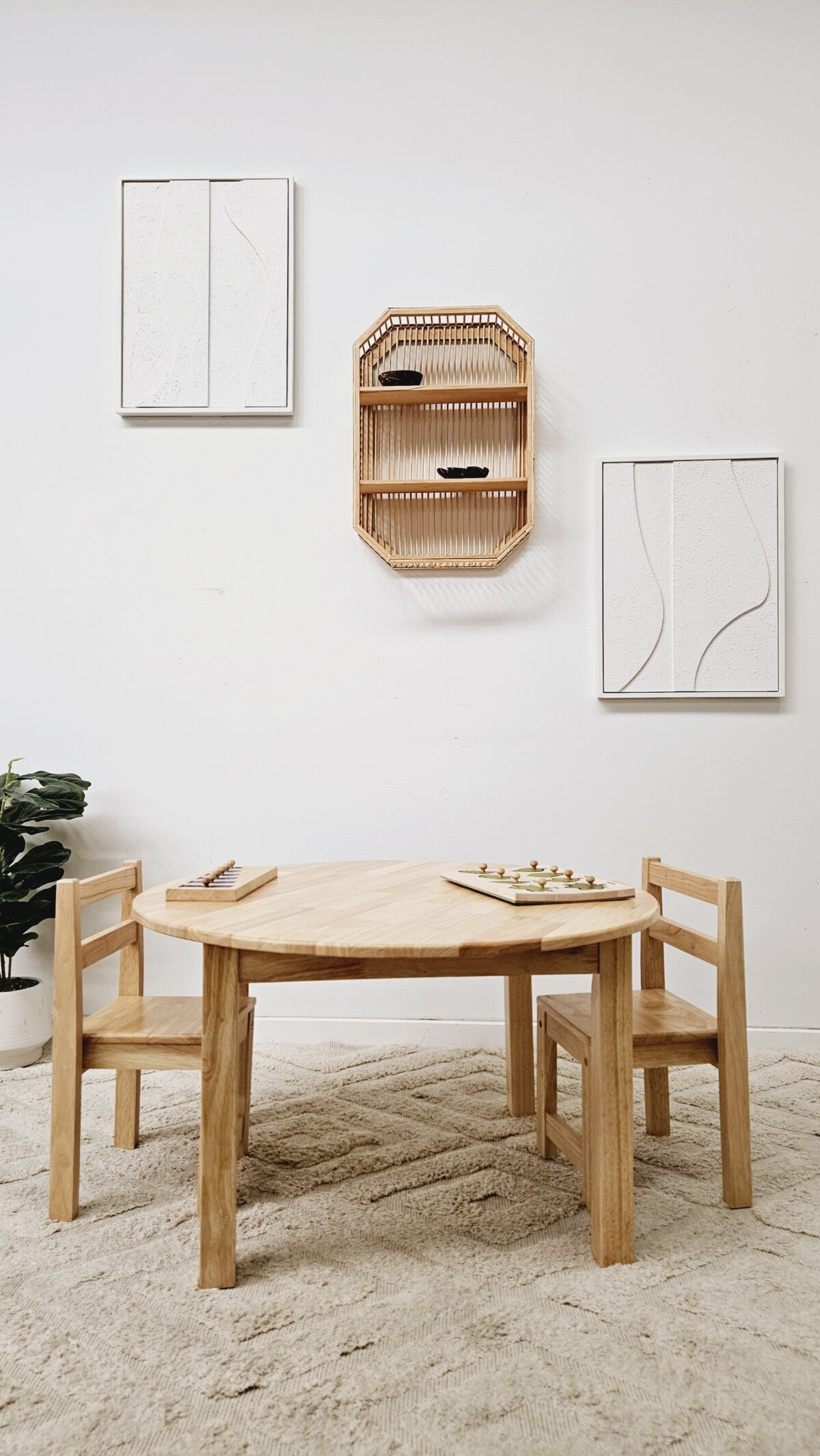 Large Round Table with 2 Standard Chairs - Image 3