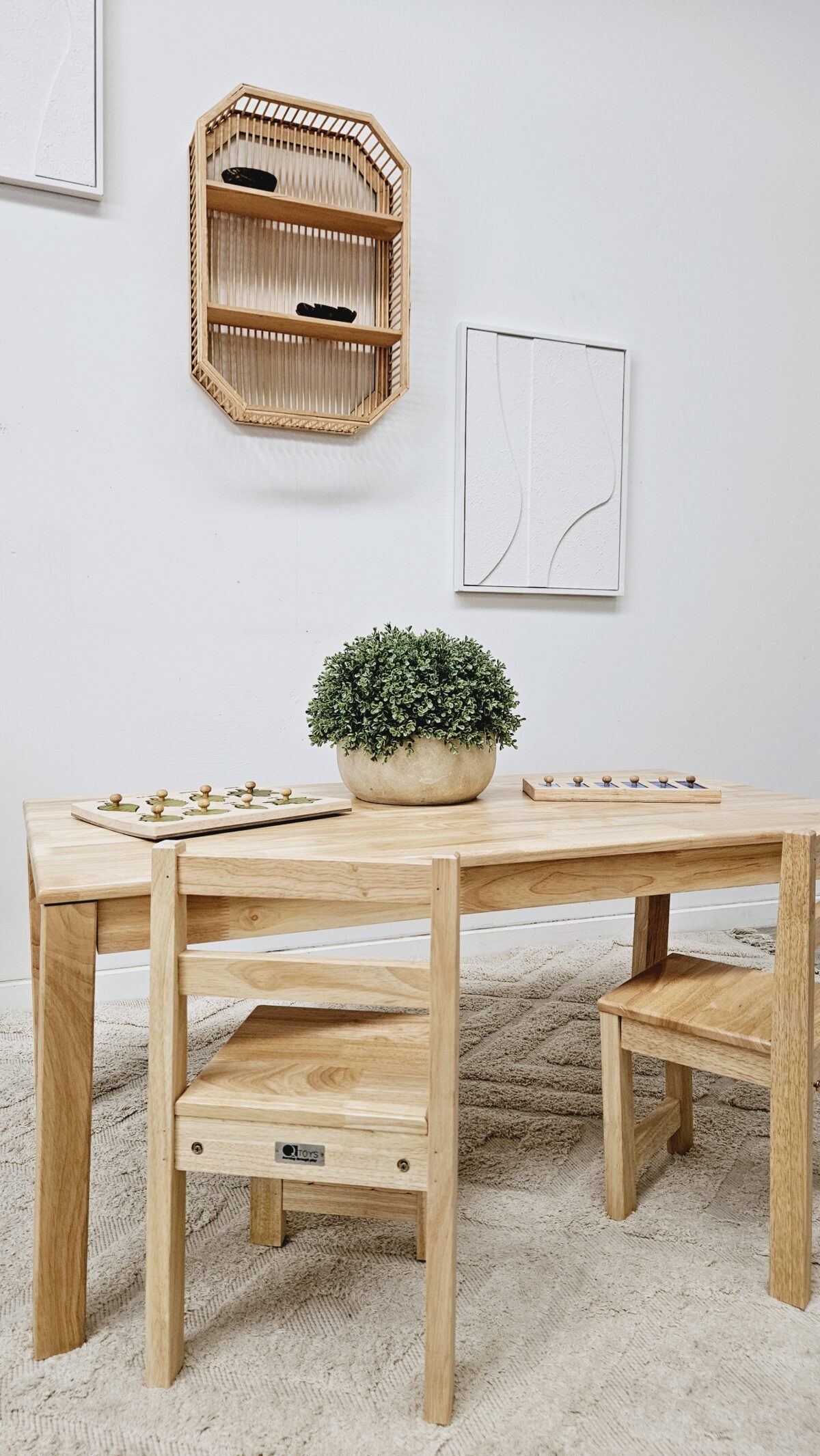 Solid Rectangular Table with 2 Standard Chairs - Image 4