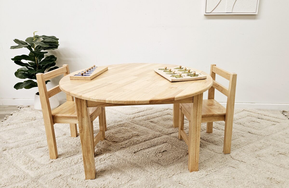 Large Round Table with 2 Standard Chairs - Image 4