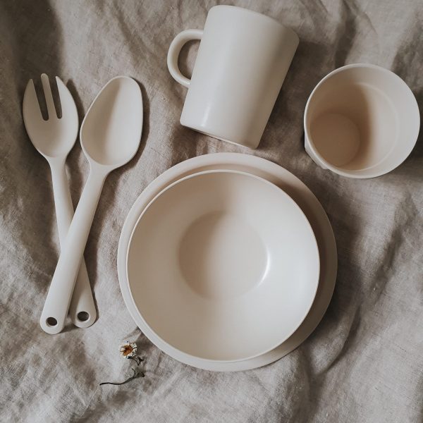 Bamboo Set in Natural - Bowl Plate and Cup