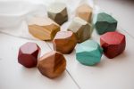 Coloured Wooden Gems