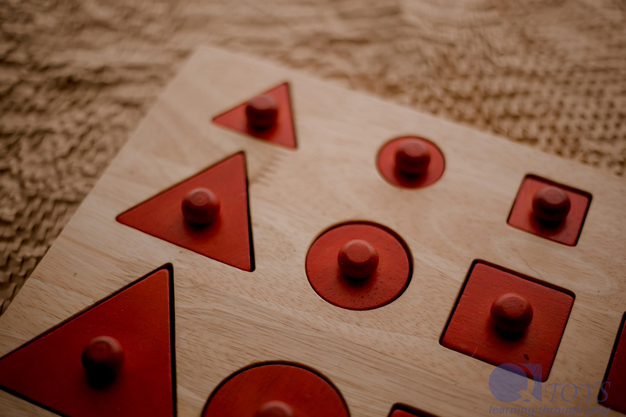 Toddler Knob Shape Puzzle Qtoys