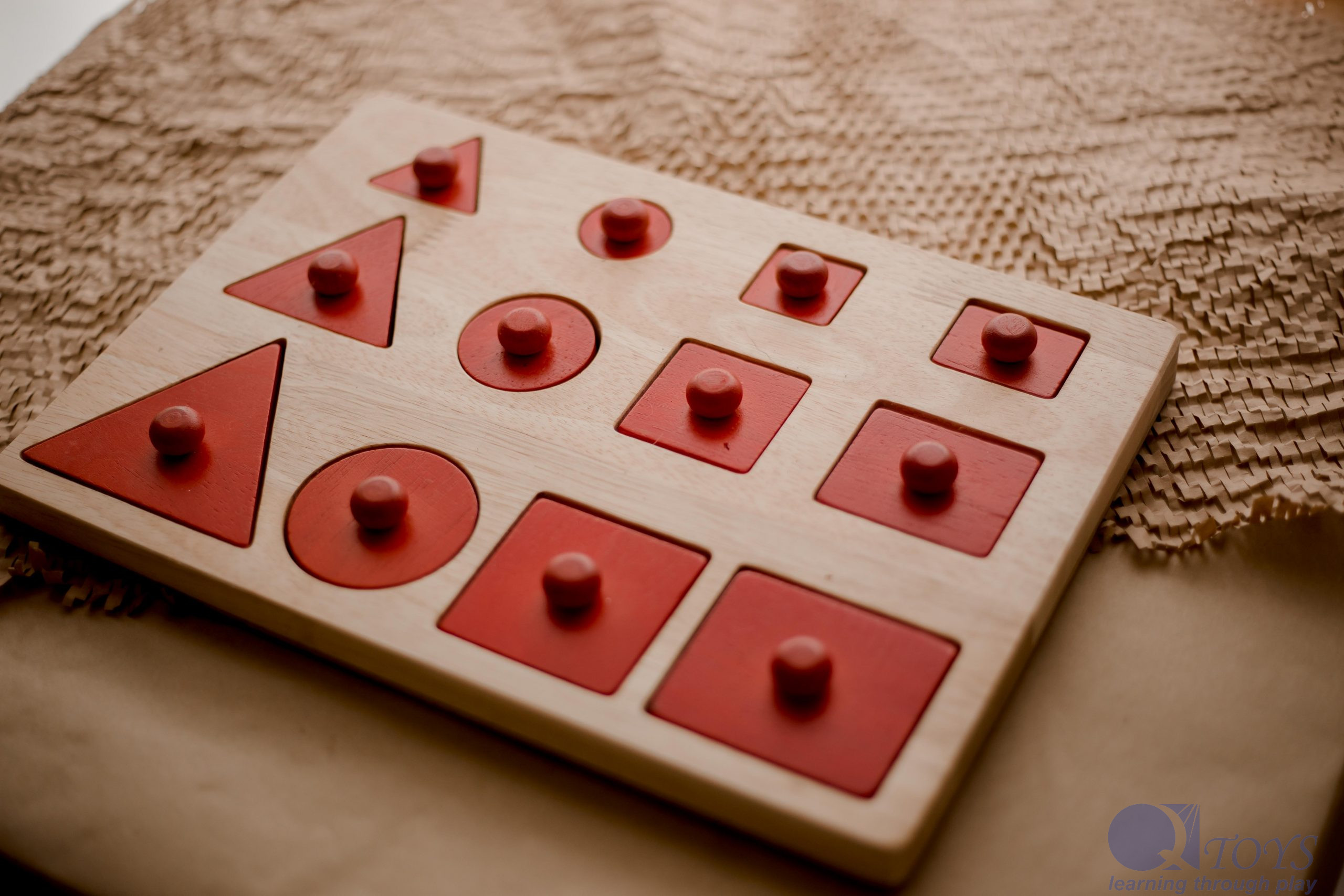 Toddler Knob Shape Puzzle Qtoys